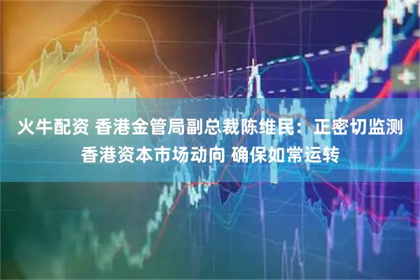 火牛配资 香港金管局副总裁陈维民：正密切监测香港资本市场动向 确保如常运转