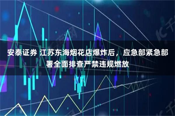 安泰证券 江苏东海烟花店爆炸后，应急部紧急部署全面排查严禁违规燃放