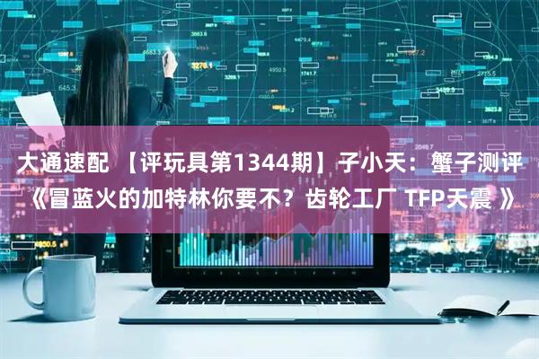 大通速配 【评玩具第1344期】子小天：蟹子测评《冒蓝火的加特林你要不？齿轮工厂 TFP天震 》
